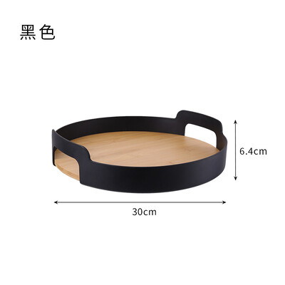 Δίσκος μπαμπού σαλονιού σε σκανδιναβικό στιλ για επιδόρπιο για το σερβίρισμα πολυλειτουργικό πιάτο κουζίνας Εμφάνιση σπιτιού Αποθήκευση φρούτων