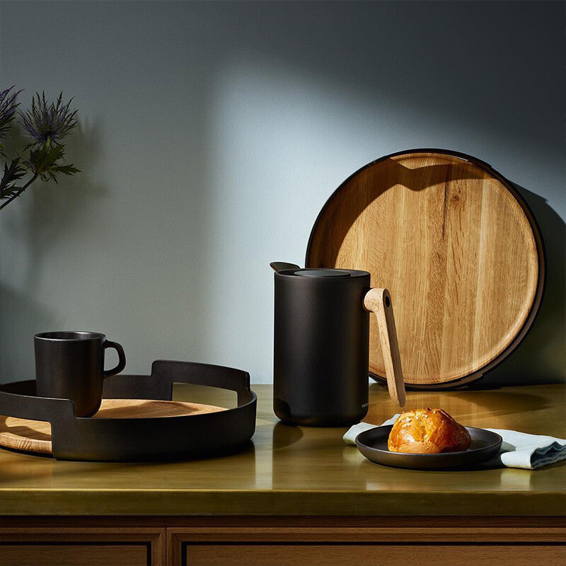 Δίσκος μπαμπού σαλονιού σε σκανδιναβικό στιλ για επιδόρπιο για το σερβίρισμα πολυλειτουργικό πιάτο κουζίνας Εμφάνιση σπιτιού Αποθήκευση φρούτων