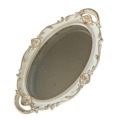 Retro-Euroopa plastist peeglist ehete hoiualus Pulmapidu Magustoit Tassikoogialdriku fotograafia Rekvisiidid Magamistoa Kodukaunistused