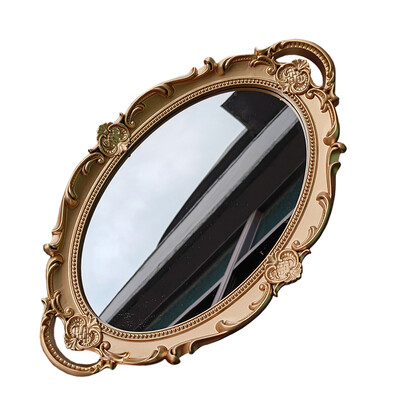 Retro-Euroopa plastist peeglist ehete hoiualus Pulmapidu Magustoit Tassikoogialdriku fotograafia Rekvisiidid Magamistoa Kodukaunistused