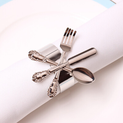 4 TK valge ploomiõie salvrätirõngad, metallist lilletüübid, aksessuaarid hotellipidudeks, pulmadeks, söögilaua kaunistamiseks