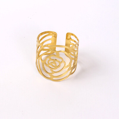 4 TK valge ploomiõie salvrätirõngad, metallist lilletüübid, aksessuaarid hotellipidudeks, pulmadeks, söögilaua kaunistamiseks