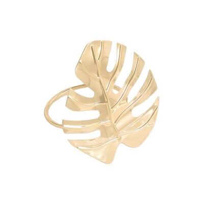 4tk Modern Style Spot Cross-Border Home Plant Simulation Kilpkonna tagumine Leht Salvräti Ring Laua Salvrätikuhoidja Kuldne Salvrätiku Pandla