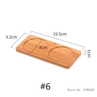 Multifunktsionaalne taimepotihoidik ovaalne bambusest puidust taimealus Vannitoa köögi šampoonialus Ümmargune taime äravoolualus