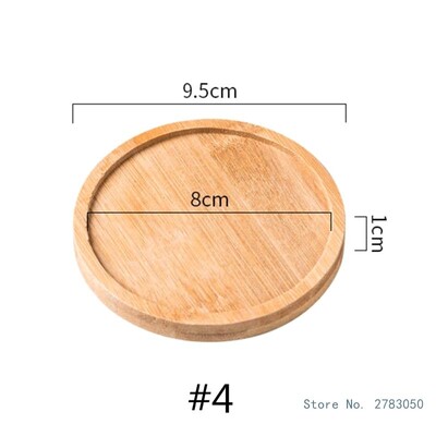 Multifunktsionaalne taimepotihoidik ovaalne bambusest puidust taimealus Vannitoa köögi šampoonialus Ümmargune taime äravoolualus