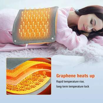 Πτυσσόμενο ηλεκτρικό θερμαντήρα χεριών Graphene Quick Heat Ζεστή τσάντα χεριών Μέση κοιλιά Θερμαινόμενη κουβέρτα ποδιών Γραφείο Προϊόντα θέρμανσης σπιτιού