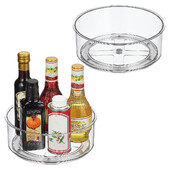 Въртящ се държач за органайзер за кухненски подправки Акрилен шкаф Въртяща се поставка за подправки Въртящ се органайзер Въртящ се органайзер за въртяща се маса