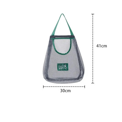 Многократна кухненска висяща мрежеста чанта Домашна мрежеста чанта за съхранение на плодове и зеленчуци за джинджифил, чесън, картофи, лук