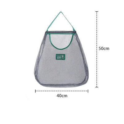 Многократна кухненска висяща мрежеста чанта Домашна мрежеста чанта за съхранение на плодове и зеленчуци за джинджифил, чесън, картофи, лук