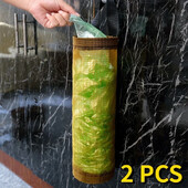 2tk Kodune toidupoe kotihoidja seinakinnitus kilekotihoidja jaotur Rippuv Hoiu prügikott Prügikott Köögi prügikoristaja