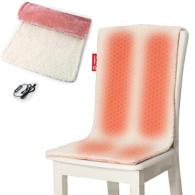 Θερμαινόμενο μαξιλάρι καθίσματος USB Φορητό θερμαντήρα Αξεσουάρ μαξιλαριού χαλιού καθίσματος Μαξιλάρι θέρμανσης για κατοικίδια για καρέκλα γραφείου υπνοδωματίου που διατηρείται ζεστή