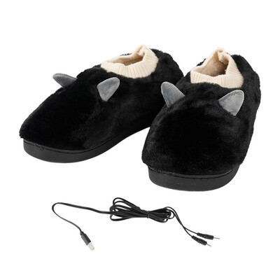 Pantofi cu încălzire electrică, papuci încălziți prin USB, cizme, papuci încălziți, cizme pentru bărbați, femei, iarnă caldă, cadou de Crăciun