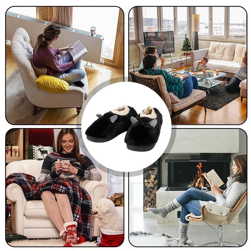 Pantofi cu încălzire electrică, papuci încălziți prin USB, cizme, papuci încălziți, cizme pentru bărbați, femei, iarnă caldă, cadou de Crăciun