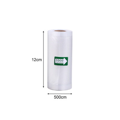 500 cm/rullid vaakumkotid toidu jaoks Vaakumtihendaja Korduvkasutatavad toiduainete sügavkülmikukotid Värske liha Puu- ja köögiviljade Säilituskott Nõudepesumasinas pestav