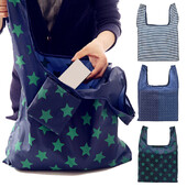 1x Αδιάβροχες αναδιπλούμενες επαναχρησιμοποιούμενες τσάντες αγορών κουζίνας Φιλικές προς το περιβάλλον Οργάνωση και αποθήκευση υφάσματος Oxford στο σπίτι