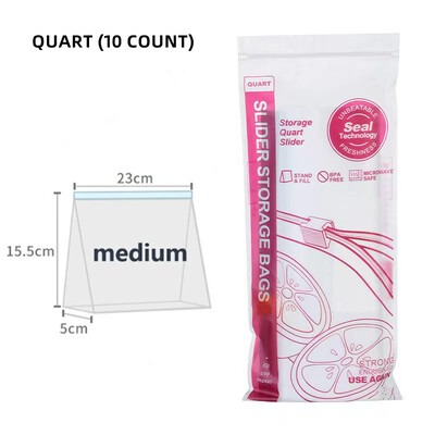 Korduvkasutatavad toiduainete säilituskotid BPA-vabad sügavkülmakotid Lekkekindel värske tihendikott Tõmblukuga säilituskotid