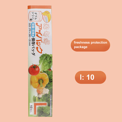 Tõmblukuga konteineriga S/m/l Värskelt säiliv kott Köök Lekkekindel tõmblukuga kott 1 rull-sügavkott köögiviljade ja puuviljade jaoks korduvkasutatav