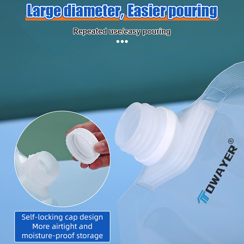 Kaasaskantav köögi hoiukott teravilja niiskuskindel suletud kott läbipaistev paksendatud toidukvaliteediga värskelt säiliv toidukonteinerite kott