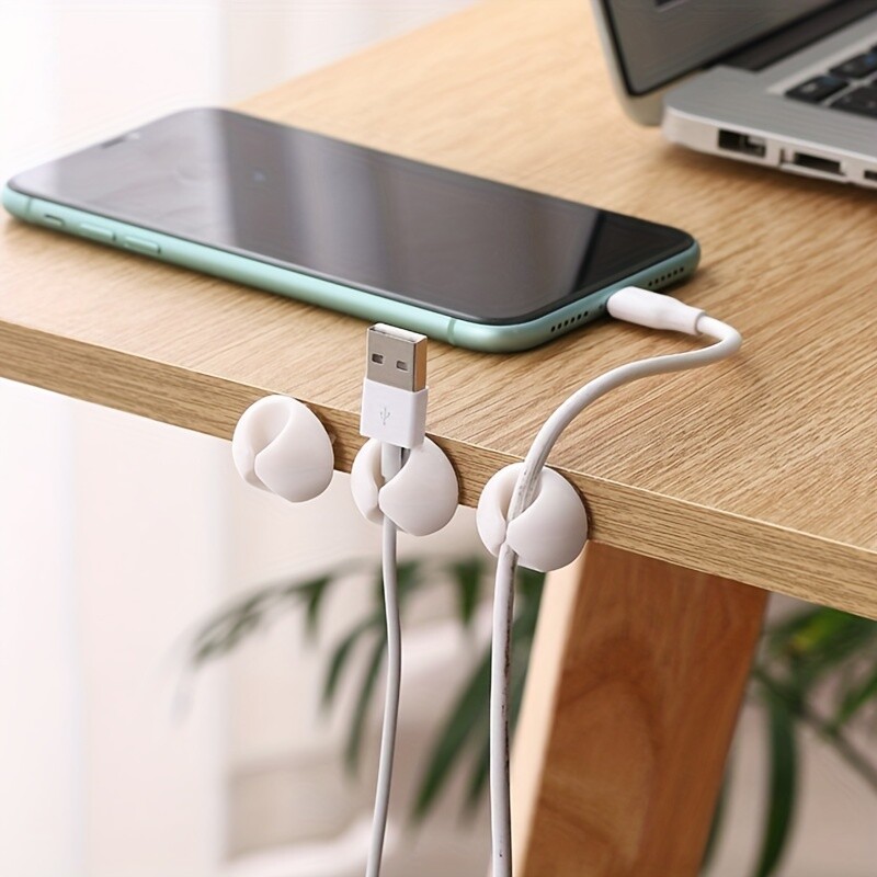 6 tk ümmarguse kaabli sorteerimisseade, andmekaablite salvestamine ja korraldamine, kontori töölaua korraldamine, kaablite sorteerimine ja fikseerimine