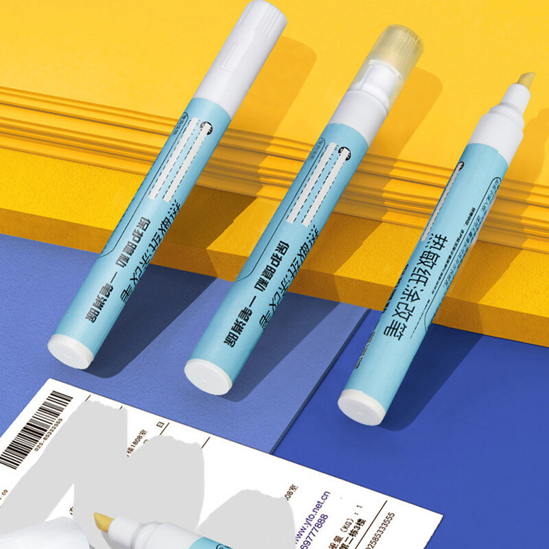 1 бр Термохартия Гума Писалка Етикет на пратка Корекция на данни Куриер Сметка за пазаруване Термохартия Гумичка Писалка Защита на поверителността