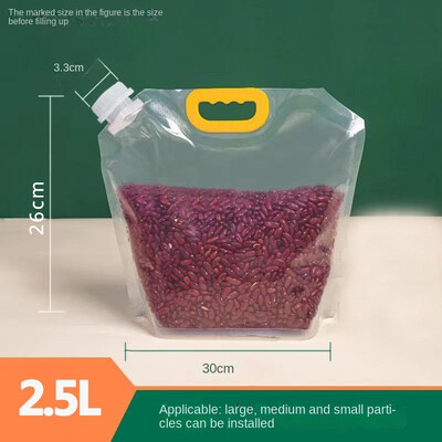 Kodumajapidamises kasutatavad toiduained, suure läbimõõduga suletud koti tila, kott Köögitarbed Teravilja säilituskott Toidu pakendamine Köögitarvikud