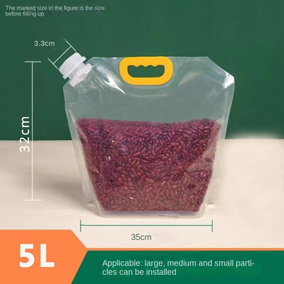 Kodumajapidamises kasutatavad toiduained, suure läbimõõduga suletud koti tila, kott Köögitarbed Teravilja säilituskott Toidu pakendamine Köögitarvikud