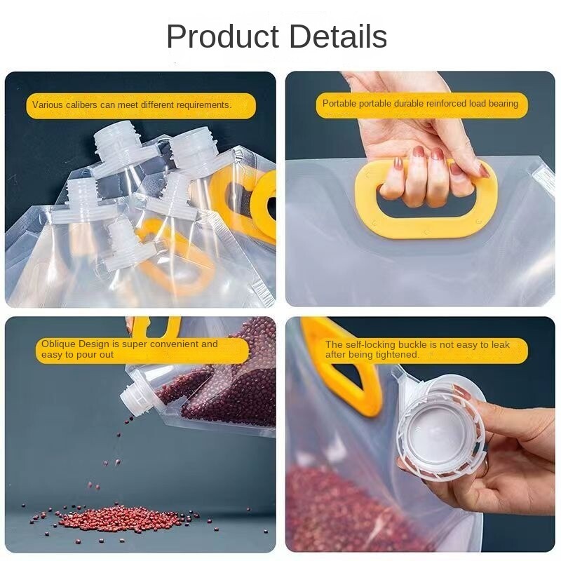 Kodumajapidamises kasutatavad toiduained, suure läbimõõduga suletud koti tila, kott Köögitarbed Teravilja säilituskott Toidu pakendamine Köögitarvikud