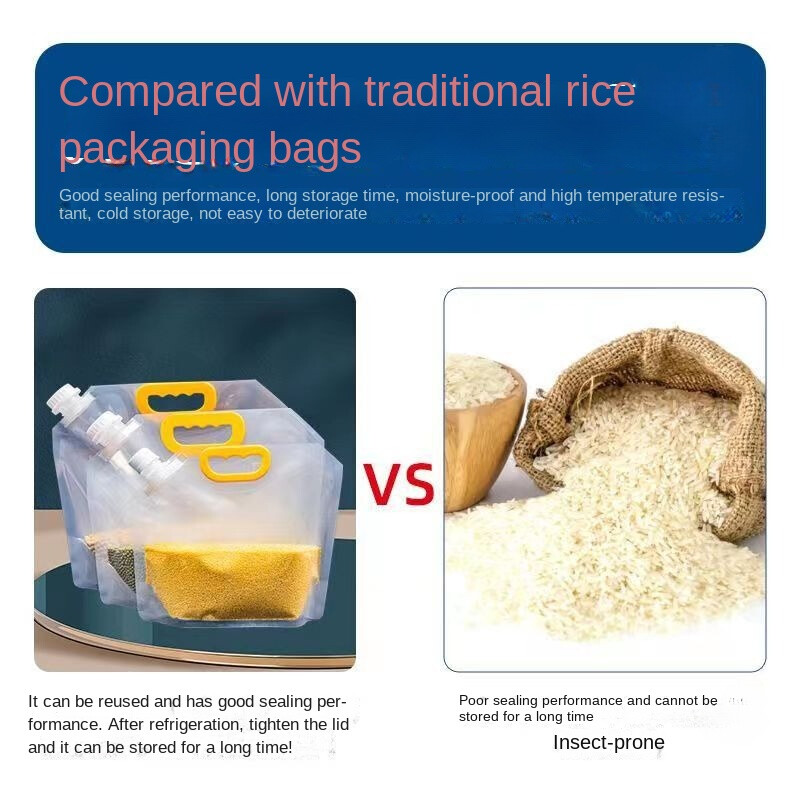 Kodumajapidamises kasutatavad toiduained, suure läbimõõduga suletud koti tila, kott Köögitarbed Teravilja säilituskott Toidu pakendamine Köögitarvikud