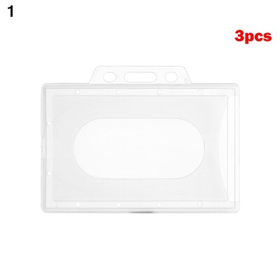 1/3 бр. Унисекс нов протектор за многократна употреба Офис Училищен значка Работни притежатели на карти Ръкав за карти Име на карта Калъф за лична карта