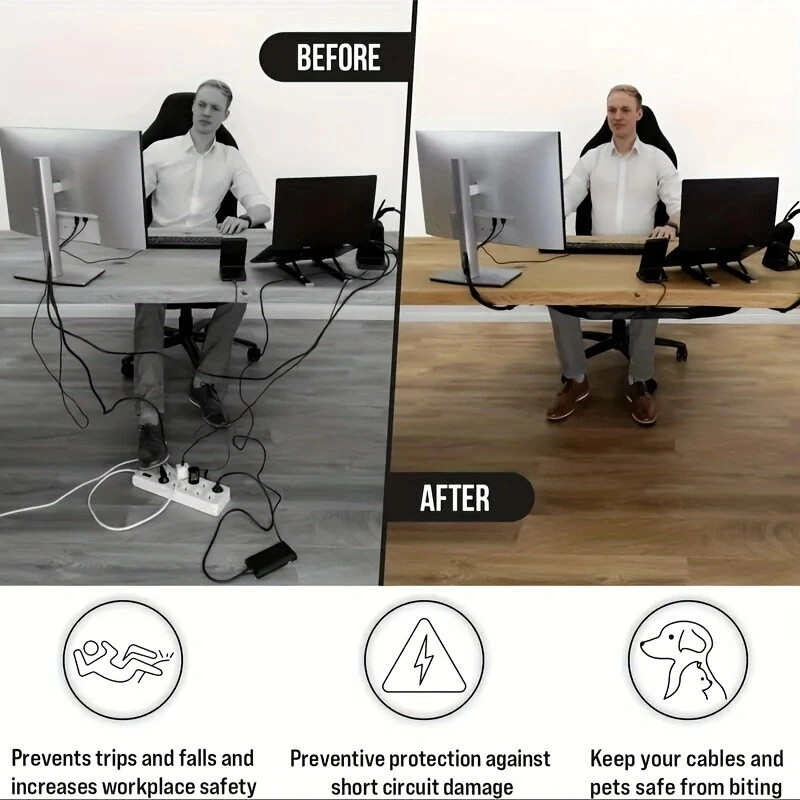 8 auguga võrgutasku, lauaalune kaablihaldusvõrk, lauaalune juhtmehaldusvõrk, paindlikud juhtmepeitjad