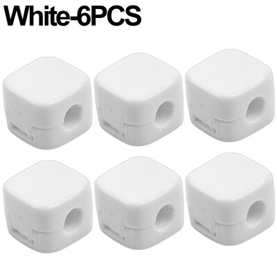 1/12 tk magnetkaabliklambrid, ruudukujuline magnetihoidja, traatjuhtme korraldaja kahepoolse kleeplindiga kodukontori hoiutööriistad