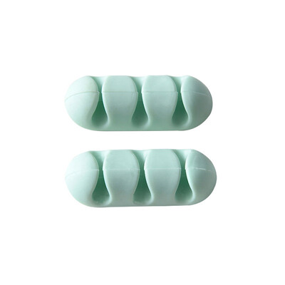 2 tk silikageeli riiulirest värviline kaablikerija hoiustamisseade kaabli koguja tööriistahoidik peakomplekti traadi mähisega kaabli südamik