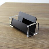 Ακρυλική βάση επαγγελματικής κάρτας Creative Desktop Name Card Storage Card Display Stand χωράει 50-70 επαγγελματικές κάρτες Αναλώσιμα γραφείου
