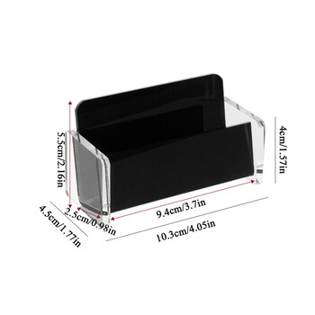 Ακρυλική βάση επαγγελματικής κάρτας Creative Desktop Name Card Storage Card Display Stand χωράει 50-70 επαγγελματικές κάρτες Αναλώσιμα γραφείου