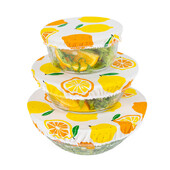 σετ Κάλυμμα μπολ Τεντωμένο καπάκι Επαναχρησιμοποιήσιμο Βαμβακερό κάλυμμα σκόνης Επιτραπέζιο σκεύος μαγειρικής φαγητού φρέσκο ύφασμα στεγανοποίησης μπολ Καπάκι κατσαρόλας