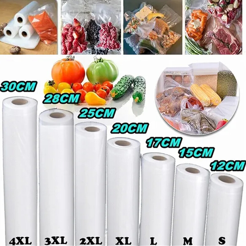 Kilekotid Toidu vaakumkinnituskotid Rullid Köögis hoidmine Tõmblukuga vaakumkotid toidu aurutamiseks toiduvalmistamiseks kilekott Köögitööriist