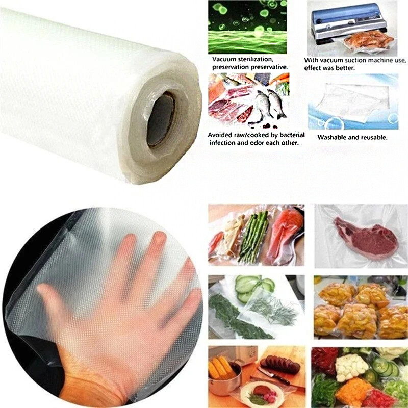 Kilekotid Toidu vaakumkinnituskotid Rullid Köögis hoidmine Tõmblukuga vaakumkotid toidu aurutamiseks toiduvalmistamiseks kilekott Köögitööriist