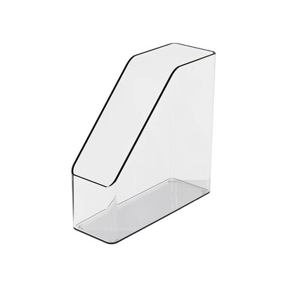 1 Pc Πάγκος αποθήκευσης PET Πολυλειτουργικό Clear Fileted Γωνιακό Φορητό στιβαρό περίπτερο οθόνης Βάση χαρτικών γραφείου