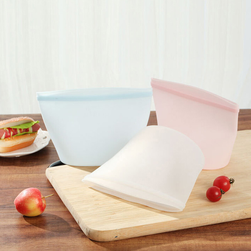 Korduvkasutatav külmik Värsked kotid Köögitoidu sulgemine Säilituskott Kodune Toidukvaliteediga silikoonist puuviljaköögi korraldaja