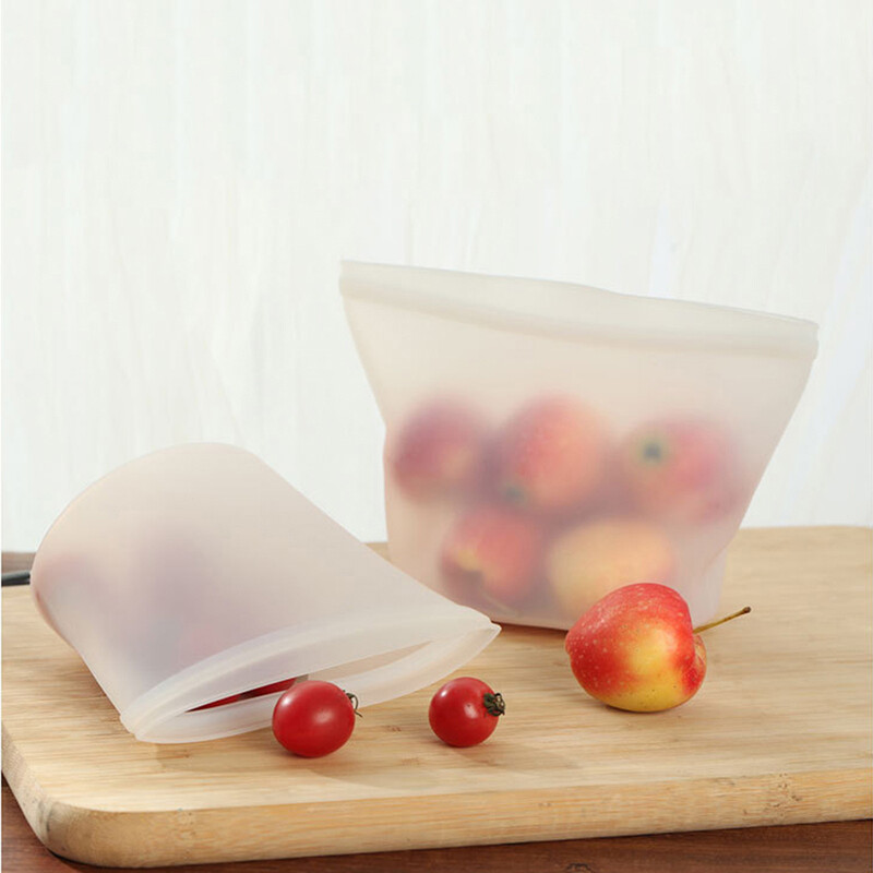 Korduvkasutatav külmik Värsked kotid Köögitoidu sulgemine Säilituskott Kodune Toidukvaliteediga silikoonist puuviljaköögi korraldaja