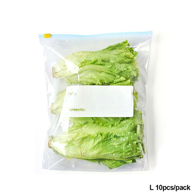 10 tk korduvkasutatav tõmblukuga kott püsti, tõmblukuga suletav plastikust sügavkülmkott puu-köögiviljade tõmblukuga köögitoidu hoiustamise organiseerija kott