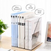 Läbipaistev ajakirjafailihoidik plastikust laua korraldaja Vertikaalne MagazineRack lauakausta dokumentide hoiustamise korraldaja kontorisse koju
