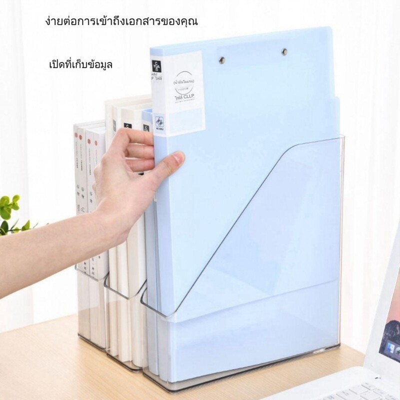 Läbipaistev ajakirjafailihoidik plastikust laua korraldaja Vertikaalne MagazineRack lauakausta dokumentide hoiustamise korraldaja kontorisse koju