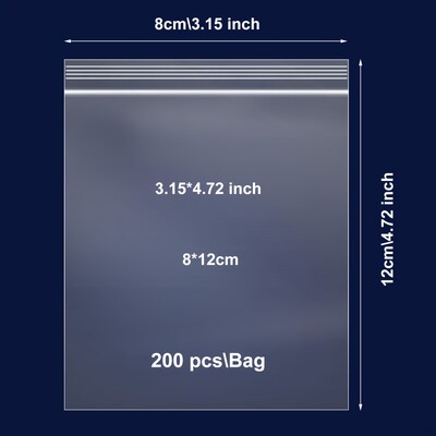 50 TK\100 TK\ 200 TK Taassuletavad läbipaistvad plastikust lukuga kotid – mitmeotstarbelised hoiukotid suupistete, pähklite ja reiside jaoks