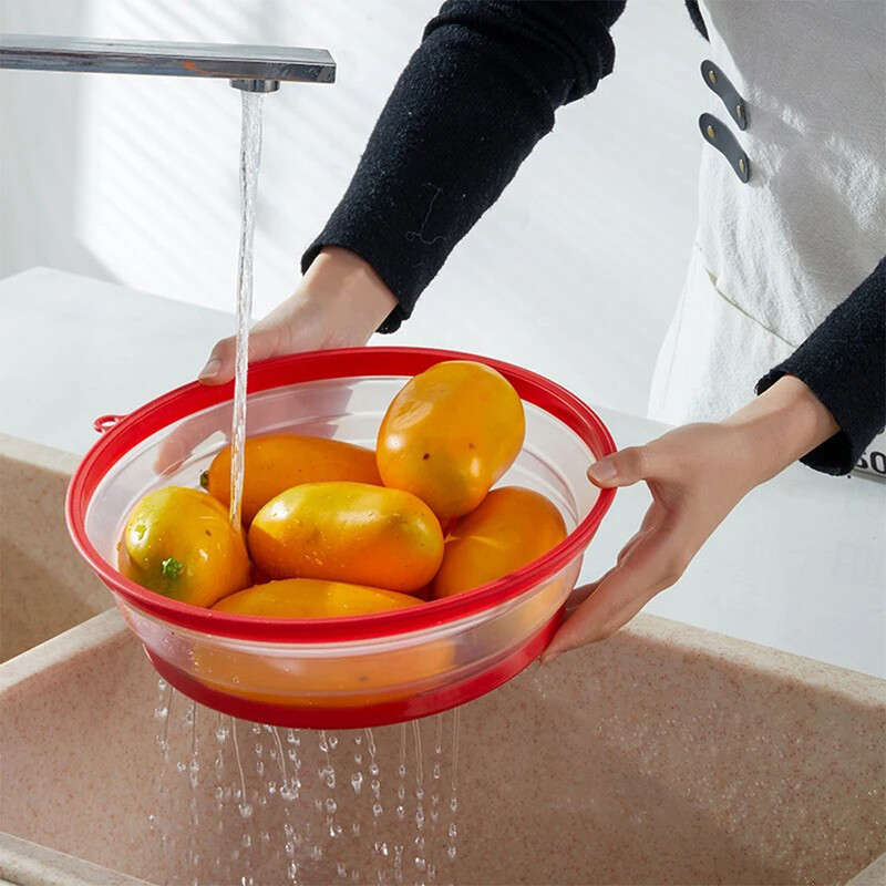 Mikrolaineahju pritsmekate soojendus Kokkupandav kate silikoonist toit Värskelt säiliv kate käepidemega toidusõel Köögitarvikud Uus