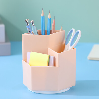 Pööratav pliiatsihoidja pliiatsi hoiukast üliõpilase lauaarvuti kontori kirjatarbega majapidamises kasutatav multifunktsionaalne meigipintsli karp