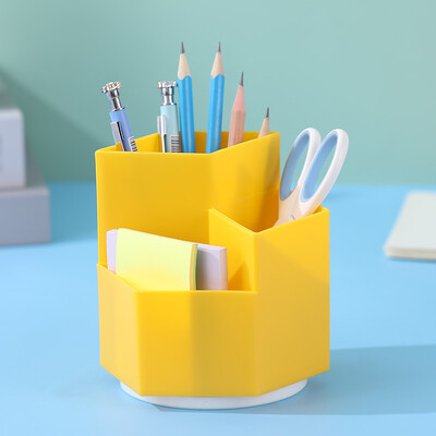 Pööratav pliiatsihoidja pliiatsi hoiukast üliõpilase lauaarvuti kontori kirjatarbega majapidamises kasutatav multifunktsionaalne meigipintsli karp
