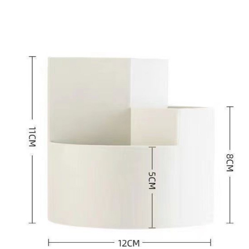 Pööratav pliiatsihoidja pliiatsi hoiukast üliõpilase lauaarvuti kontori kirjatarbega majapidamises kasutatav multifunktsionaalne meigipintsli karp