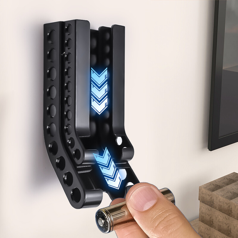 Patarei renni jaotur AA & AAA Combo Väike patarei redelihoidja Seinakinnitus Panipaik Kodus Korraldaja Patareid konteineri hoidik