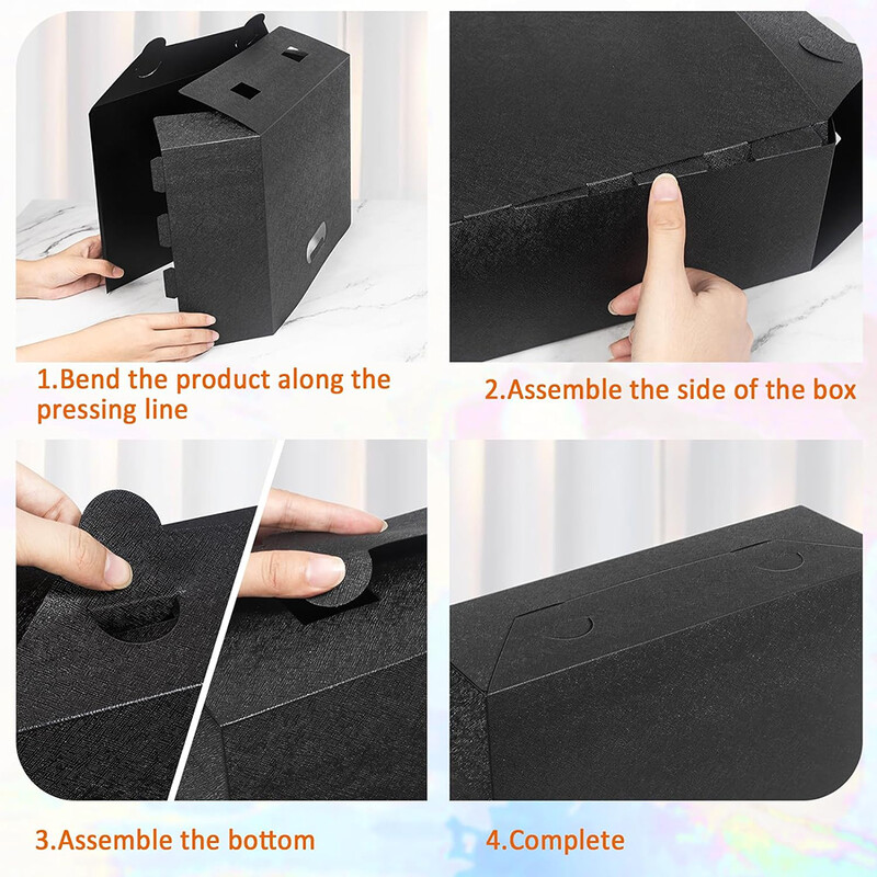 Loominguline kokkupandav hoiukorv 12x12 cm suurus kokkupandav korraldaja Väljalõigete albumi paber kontoris õpilastele raamatuklambriga raamatupadi